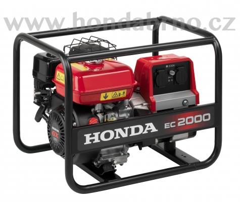 Elektrocentrála Honda s výkonem 2 kW,cena pronájmu 300 Kč/ den.